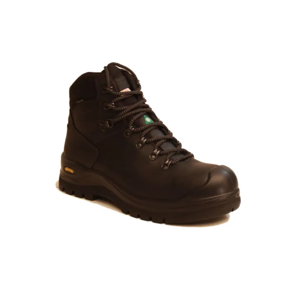 Atlantic Men's Grisport Fox Black 6 Inch Work Boots with Composite Toe  from GME Supply